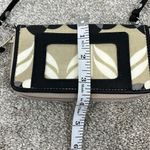 Petunia Pickle Bottom Tan, White and Black Floral Wallet Clutch with Strap Tan Photo 7