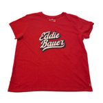 Eddie Bauer  Graphic T-shirt Womens XL Red Cotton Tee Short Sleeve Logo Cotton Photo 0