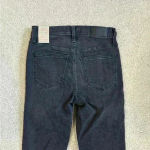 Madewell New with tags Taller 9" Mid-Rise Skinny Jeans in Black Sea size 25 TL Photo 6