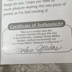 The Nolan Miller Glamour Collection Flower Pin set Green Photo 14