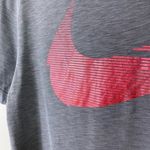 Nike Drifit Women’s Grey Metallic Pink Swoosh Tshirt Size S Photo 2