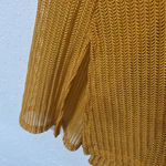 Ny Collection Open knit cardigan open front duster cardigan lightweight orange yellow summer Photo 2