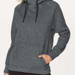 Lululemon ‎ Warm For Winter Hoodie Heathered Speckled Black Size 4 Photo 0