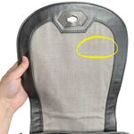 Steve Madden Gray Woven Faux Leather Crossbody Saddle Bag Purse Photo 4