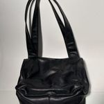 Rosetti  Black Pebbled Faux Vegan Leather Shoulder Bag Purse Compartments Pockets Photo 2