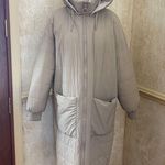 Topshop Women’s Pearl Padded Hooded Long Reversible Puffer Coat In Cream US 10 Photo 6