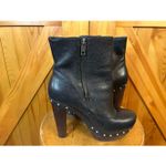 UGG  AUSTRALIA COSIMA BLACK LEATHER PLATFORM BOOTS UK 7.5 EUR 40 USA 9 Photo 5