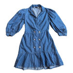 ZARA  double breasted denim dress Small Photo 0