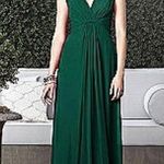 Dessy Collection Discontinued Hunter Green Long Formal Dress Size 8 Style # 2907 Photo 0