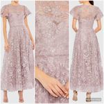 Mac Duggal 50665 Womens Embroidered High Neck Cap Sleeve A Line Gown Photo 2