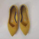 Rothy's  Shoe Size 5.5 Yellow Rubber Woven Pointed Toe closed heel Shoes Photo 4