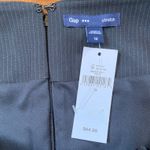Gap Outlet Stretch Black Gray Pinstripe Pleated Skirt Polyester Uniform NWT Photo 6
