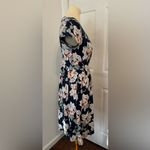 Pact Fit And Flare Crossover Floral Print Dress Blue V
Neck Organic Cotton Small Photo 3