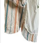 Aratta Silent Journey Embroidered Back Stripe Button Down Top | Small Photo 5