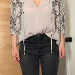 Revolve Lace Up Detail High Waisted Stretch Skinny Jeans Photo 6