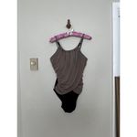 Magicsuit Sz 12 One Piece Lisa Gray Brown Black Beaded One Piece Swim swimsuit Photo 3