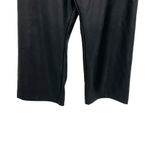 Anthropologie Maeve The Colette Pants Wide-Leg Faux Leather Black Size 33 Photo 5
