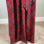 Slny Sleeveless Velvet and Plaid Long A-Line Evening Gown Black and Red Size 22W Photo 8