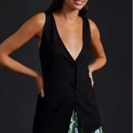 Maeve  Anthropologie black vest button down  Photo 0