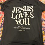 jesus loves you t shirt Black Size M Photo 0