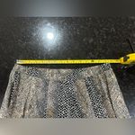 Philosophy  Black and Brown A-Line Skirt Sz L Animal Print Panel Circle Photo 5