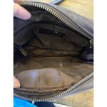 vintage‎ Ralph Lauren Deep Chocolate Brown Purse Crossbody gold clasp Photo 5