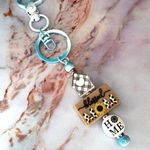 Mother’s Day Handmade Keychain Blessed Mom with Windmill Farmhouse Wooden Beads Photo 0