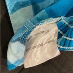 Princess Polly  BRAESIDE TOP gingham plaid BLUE crop shirt puff sleeve Colton top Photo 6