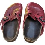 Birkenstock  Boston clogs - Red tumbled leather - Size 38 (7 - 7.5) Photo 9