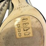 Michael Kors Kors snakeskin heels peep toe Sadie Size 10 Photo 5