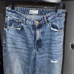 ZARA  Blue Distressed Boyfriend Jeans Photo 1