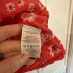 Free People  Never a Dull Moment red daisy boho blouse Photo 5