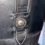 Frye JAYDEN BUTTON TALL BLACK LEATHER/SUEDE SIZE 6.5 Photo 7