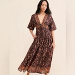 Free People  Lysette Floral Maxi Dress Sz M Photo 5