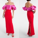 Solace London 🆕 Sian Colorblock Maxi Dress Red Sz 0 US Photo 9