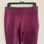 Pull on Suede dress pants NWOT Size 10 Purple Photo 1
