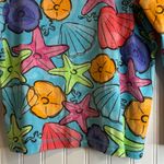 Anthony Resort women Vibrant Sea Life Print Long Sleeve Top. Cruise beach . Blue Size M Photo 8