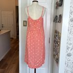 Joules linen and viscose polka dot midi dress Pink Size 10 Photo 11