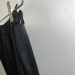 St. John  Silk Satin Wide Leg Pants Womens Size 8 Black Evening Pleat Dress Pants Photo 6