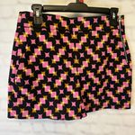 ZARA Pink and black geo print dressy shorts Photo 0