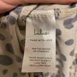 B75 Womens Lulus Wildly Trendy Tan Cheetah Print Long Sleeve Bodysuit Size Small Photo 6