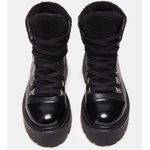 Steve Madden  Reyen Black Leather Shearling Boots Photo 3