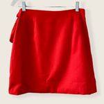 Fashion Union Wrap Mini Skirt Red Size 4 Date Night Cute Holiday Photo 5