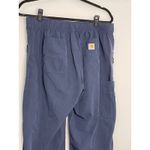 Carhartt Force Women Petite Medium Blue Cargo Scrub Pants Workwear Utility Photo 9