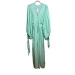 Miss June Paris Green Angie Tu Long Dress NWT Sz. O/S Size M Photo 1