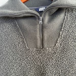 Lands' End Lands’ End Gray Sherpa Fleece Quarter Zip Pullover Jacket Women’s Size Small (6– Photo 5