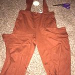 Burnt Orange Overall Jumpsuit Size M Photo 0