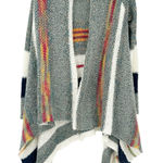 Lovestitch Fall Lagenlook Striped Open Front Wool Blend Knit Cardigan Size S Photo 0