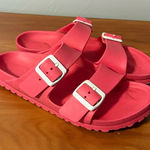 Birkenstock  Arizona Eva Two Buckle Sandal Slip On Waterproof Beach Coral Pink 39 Photo 0