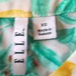 Elle XS Tossed Lemon Top Fun Fruit Ruffled Blouse Photo 2